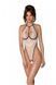 Боді з доступом Passion CHIKA BODY XXL/XXXL, cream 107704 фото 1