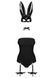Эротический костюм кролика Obsessive Bunny costume L/XL, black, боди, чокер, гартеры, чулки, маска 105679 фото 3