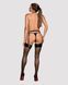 Гартери Obsessive A741 garter belt black O/S, штучна шкіра 105829 фото 4