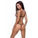 Відверті трусики-стрепи з мереживом Passion Exclusive SOLON THONG L/XL, black 101823 фото 2