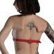 Ліф Серце з натуральної шкіри Feral Feelings - Hearts Bra Red 107433 фото 3