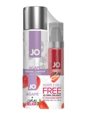 Комплект System JO GWP - Agape 120 ml & Oral Delight - Strawberry 30 мл 104743 фото