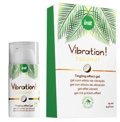 Рідкий вібратор Intt Vibration Coconut Vegan (15 мл), дуже смачний, діє до 30 хвилин 103967 фото