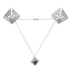 Затискачі для сосків з важкою підвіскою LOCKINK Adjustable Nipple Clamps with Heavy Pendant, під срі 110006 фото