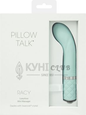 Роскошный вибратор Pillow Talk - Racy Teal с кристаллом Сваровски для точки G, подарочная упаковка 100009 фото