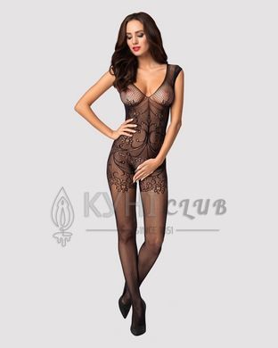 Бодістокінг Obsessive Bodystocking F234 S/M/L, абстрактний малюнок, глибоке декольте 105214 фото