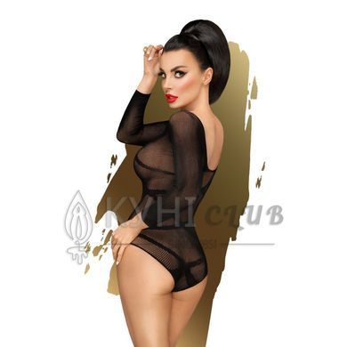 Боді Penthouse High On Love XL Black, глибокий виріз на спині, імітація стреп 104402 фото