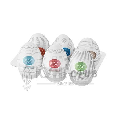 Набір мастурбаторів-яєць Tenga Egg New Standard Pack (6 яєць) 103391 фото