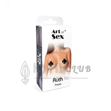 Сексуальные наклейки на грудь Art of Sex - Ruth. Черный 104760 фото