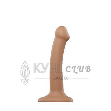 Насадка для страпона Strap-On-Me Dual Density Dildo Caramel S, діаметр 2,7 см, двошарова, гнучка 107890 фото
