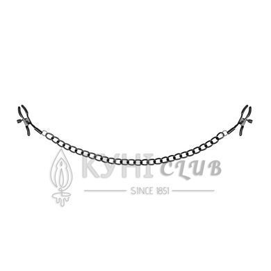 Зажимы для сосков Bedroom Fantasies: Nipple Clamps with Chain, черные 106829 фото