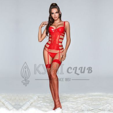 Сексуальні вінілові панчохи Art of Sex - Lora з мереживом, розмір L, колір чорний 105346 фото