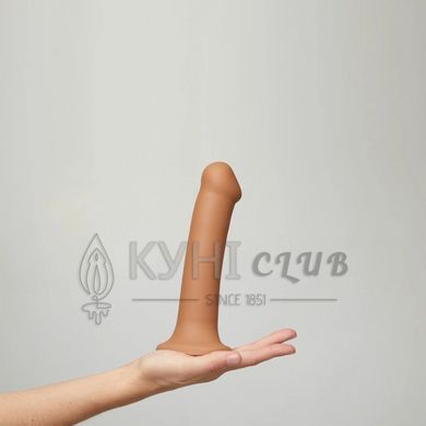 Насадка для страпона Strap-On-Me Dual Density Dildo Caramel S, діаметр 2,7 см, двошарова, гнучка 107890 фото