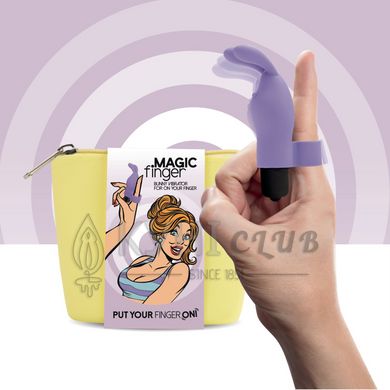 Вібратор на палець FeelzToys Magic Finger Vibrator Purple 102320 фото