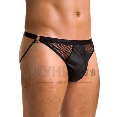 Мужские открытые слипы Passion 034 OPEN LUKE XXL/XXXL Black, экокожа 105552 фото