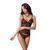 Комплект белья MELISSA SET black L/XL - Passion: лиф-сорочка со шнуровкой и трусики 101619 фото