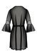 Пеньюар Passion LEAFA PEIGNOIR black, XXL/XXXL, длина чуть выше колена, широкие рукава, завязывается на пояс 108530 фото 4