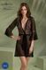 Пеньюар Passion LEAFA PEIGNOIR black, XXL/XXXL, длина чуть выше колена, широкие рукава, завязывается на пояс 108530 фото 6