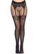 Колготки Leg Avenue Fishnet tights with back seam One size Black, задний шов, кружево, сетка 106569 фото 1