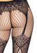 Колготки Leg Avenue Fishnet tights with back seam One size Black, задний шов, кружево, сетка 106569 фото 4