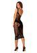 Полупрозрачное платье миди Obsessive D609 dress S/M/L, black 105680 фото 6