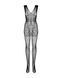 Бодістокінг Obsessive Bodystocking F234 S/M/L, абстрактний малюнок, глибоке декольте 105214 фото 5