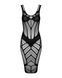 Полупрозрачное платье миди Obsessive D609 dress S/M/L, black 105680 фото 3