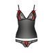 Комплект белья MELISSA SET black L/XL - Passion: лиф-сорочка со шнуровкой и трусики 101619 фото 6
