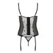 Корсет з підв'язками, стрінги Passion LOVELIA CORSET L/XL, black 102625 фото 5