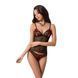 Комплект белья MELISSA SET black L/XL - Passion: лиф-сорочка со шнуровкой и трусики 101619 фото 1