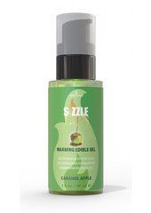 Зігрівальний масажний гель Sensuva Sizzle Lips Caramel Apple (59 мл), без цукру, їстівний 107859 фото
