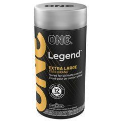 Презервативы ONE Legend XL, 12 шт, увеличенный размер, расширение на конце, подарочная упаковка-тубус 109847 фото