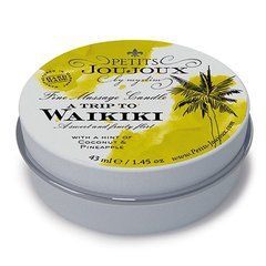 Масажна свічка Petits Joujoux - Waikiki Beach - Coconut and Pineapple (43 мл) з афродизіаками 100908 фото