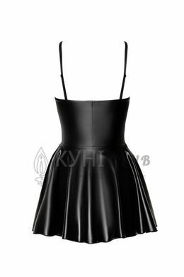 Платье Noir Handmade F308 Dreamer, XXL, мини, под латекс, открытые плечи, юбка клеш, молния спереди 108287 фото