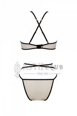 Комплект белья Passion CHIKA SET, S/M, cream, топ, трусики 107706 фото