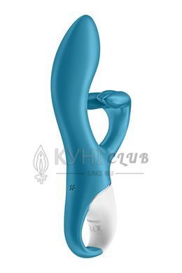 Вібратор-кролик із потрійним відростком Satisfyer Embrace me Turquoise, 2 мотори, діаметр 3,6 см 104266 фото