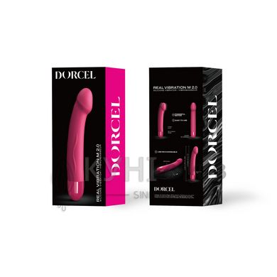 Вібратор Dorcel Real Vibration M Magenta 2.0, діаметр 3,7см, перезаряджається, для точки G 108584 фото