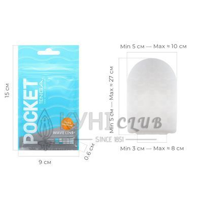 Мастурбатор TENGA Pocket Wave Line 103487 фото
