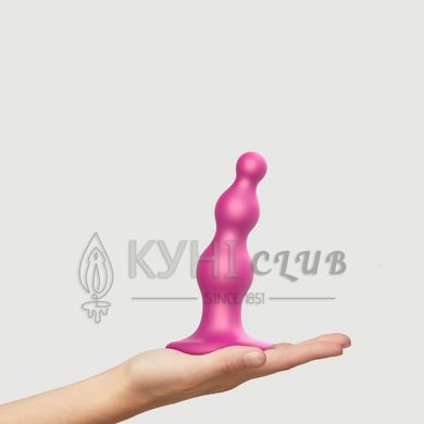 Насадка для страпона Strap-On-Me Dildo Plug Beads Framboise Metallic S 107004 фото