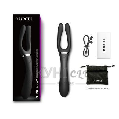 Вібратор-стимулятор Dorcel INFINITE JOY BLACK, багатофункціональний, унісекс 105327 фото