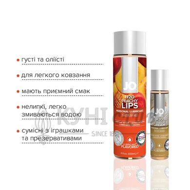 Комплект лубрикантов System JO GWP - Peaches & Cream - Peachy Lips 120 мл & H2O Vanilla 30 мл 104744 фото