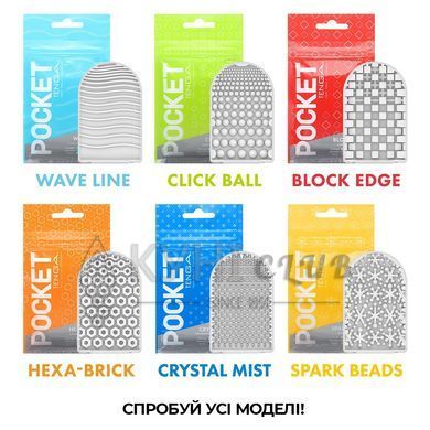 Мастурбатор TENGA Pocket Wave Line 103487 фото