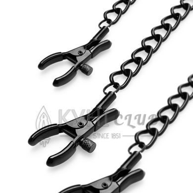 Зажимы для сосков и клитора Bedroom Fantasies: Nipple & Clitoral Clamps, черные 106830 фото