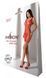 Мини-платье с вертикальным узором Passion BS097 One Size, red, плетение по бокам 106950 фото 6