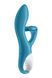 Вібратор-кролик із потрійним відростком Satisfyer Embrace me Turquoise, 2 мотори, діаметр 3,6 см 104266 фото 4