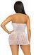 Сукня-сітка зі стразами Leg Avenue Rhinestone halter mini dress White, відкрита спина, one size 105971 фото 2
