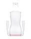 Еротичний костюм медсестри Obsessive Emergency dress S/M, white, сукня, стринги, рукавички, чепчик, 105682 фото 3