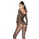 Бодистокинг Passion BS040 black, комбинезон с открытой грудью 101506 фото 2