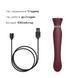 Смартвибратор 3в1 Zalo &mdash; Queen Wine Red, пульсирующая жемчужина и вакуум, кристалл Swarovski 104639 фото 6