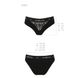 Трусики з широкою гумкою і мереживом Passion PS001 PANTIES L, black 102154 фото 6